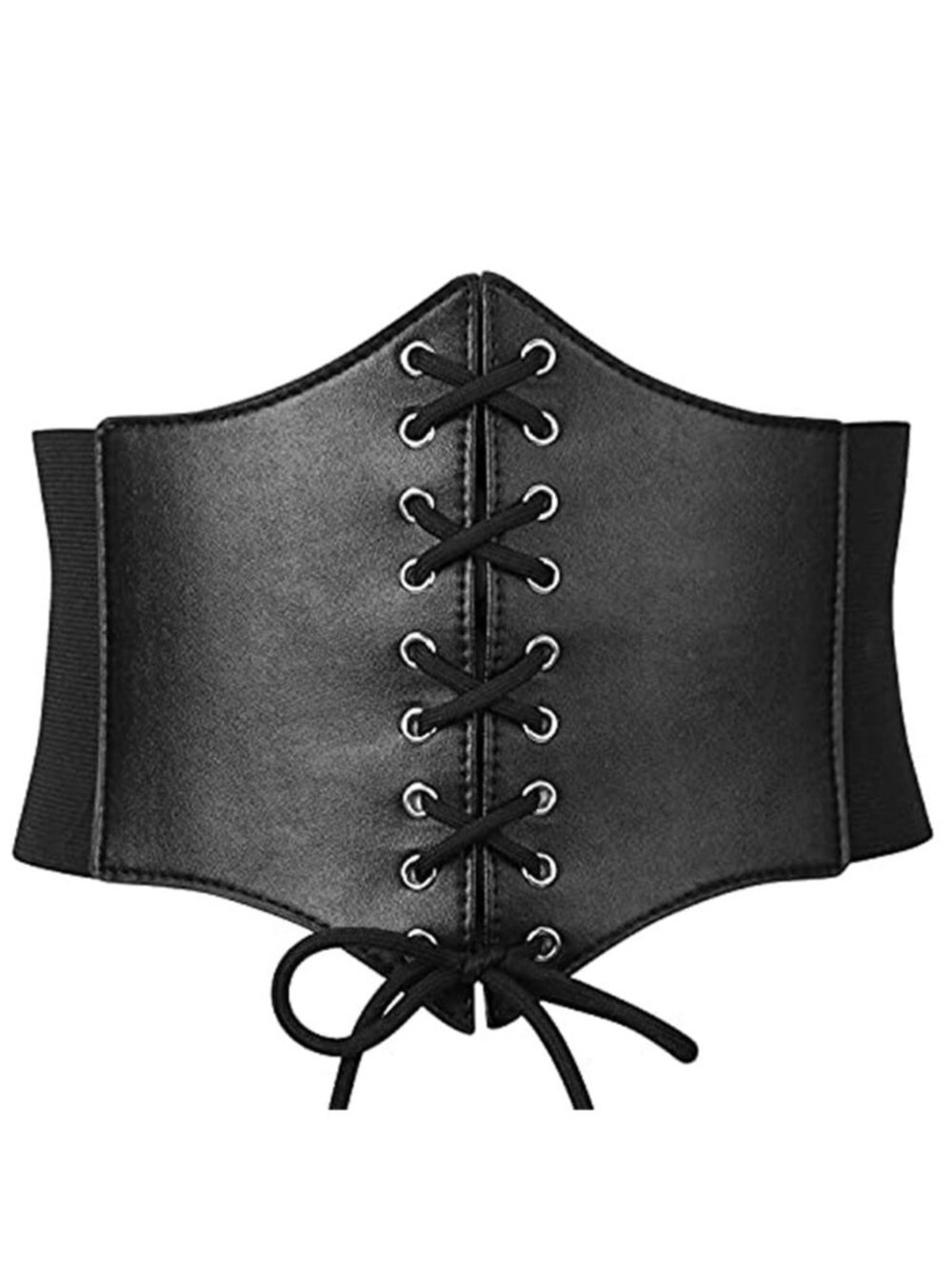 Womens Corset Waist Belt Elastic Wide Cinch Gothic Costume Dress Belt Black